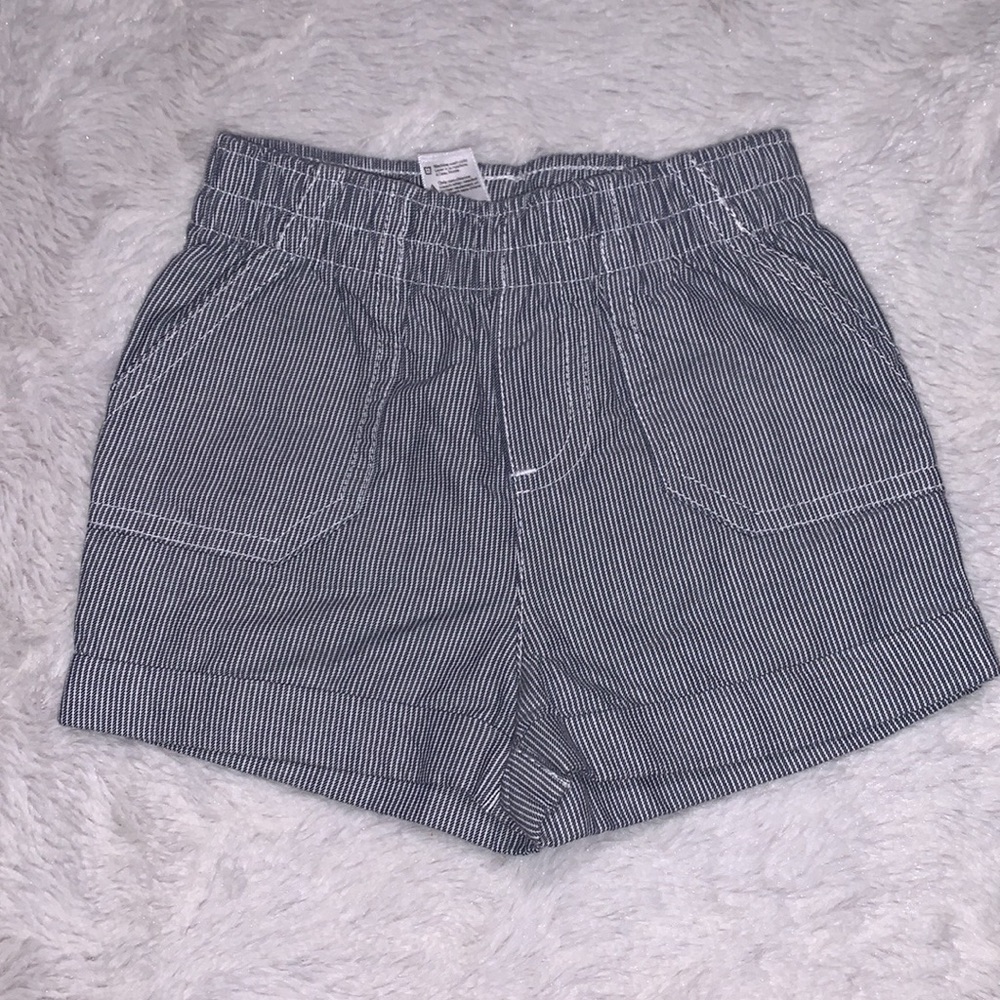 (3for $10) George 6-12 month navy and white striped shorts baby boy clothing